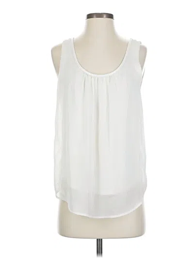 Pre-owned Banana Republic Sleeveless Blouse In White