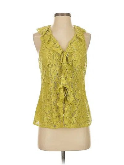 Pre-owned Banana Republic Sleeveless Blouse In Yellow