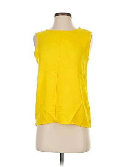 Pre-owned Banana Republic Sleeveless Blouse In Yellow