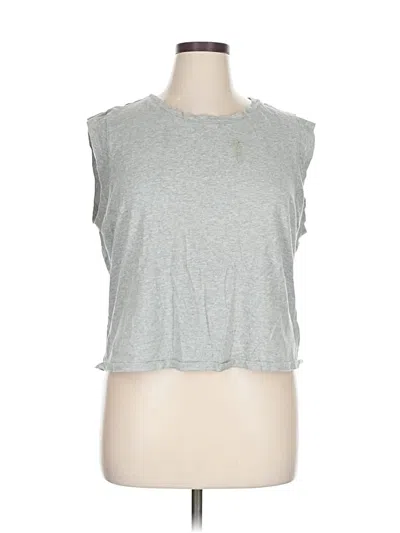 Pre-owned Banana Republic Sleeveless T-shirt In Silver