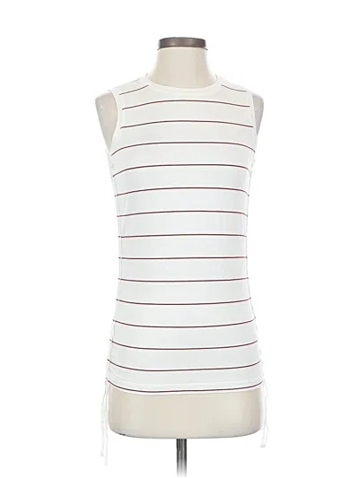Pre-owned Banana Republic Sleeveless T-shirt In White