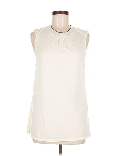 Pre-owned Banana Republic Sleeveless T-shirt In White