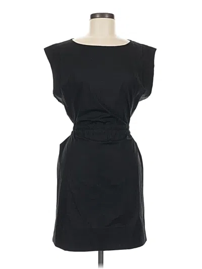 Banana Republic Sleeveless Top Black Boatneck Tops In Animal Print