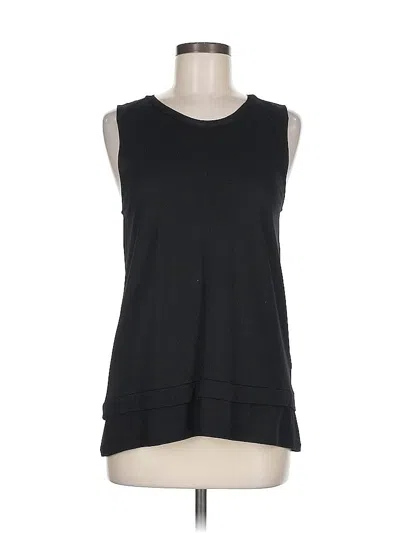 Pre-owned Banana Republic Sleeveless Top Black Scoop Neck Tops