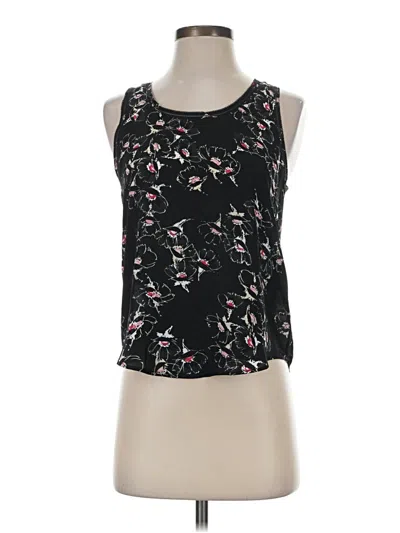 Banana Republic Sleeveless Top Black Scoop Neck Tops