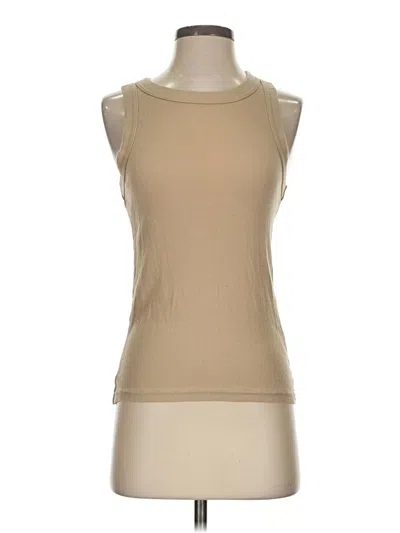 Pre-owned Banana Republic Sleeveless T-shirt In Tan