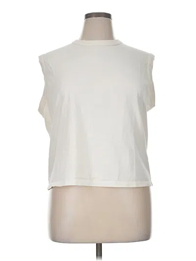 Pre-owned Banana Republic Sleeveless T-shirt In White