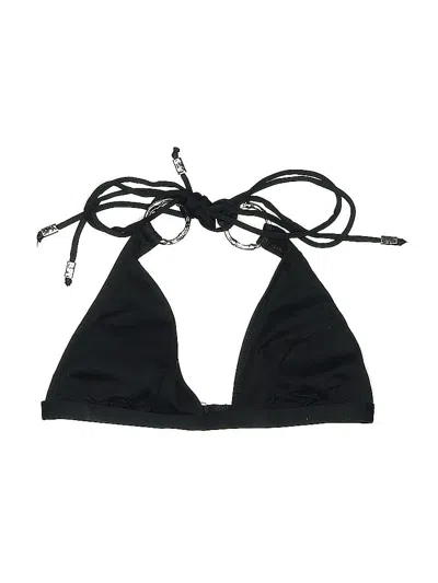 Pre-owned Banana Republic Swimsuit Top Black Solid Pattern Swimwear