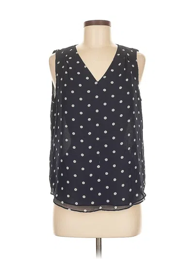 Pre-owned Banana Republic Tank Top Black Plunge Neckline Tops