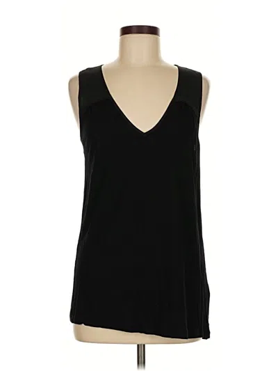 Pre-owned Banana Republic Tank Top Black Plunge Neckline Tops