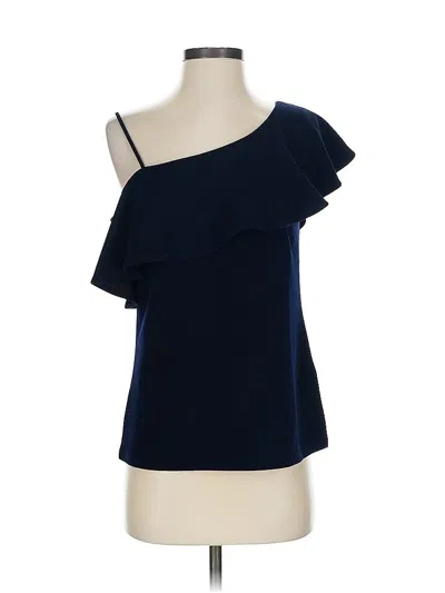 Pre-owned Banana Republic Tank Top Blue One Shoulder Neckline Tops