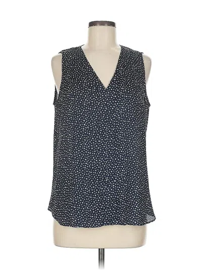 Pre-owned Banana Republic Tank Top Blue Plunge Neckline Tops