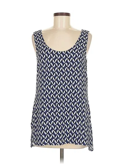 Pre-owned Banana Republic Tank Top Blue Square Neckline Tops
