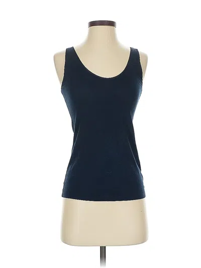 Pre-owned Banana Republic Tank Top Blue Strapless Neckline Tops