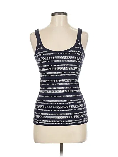 Pre-owned Banana Republic Tank Top Blue Strapless Neckline Tops