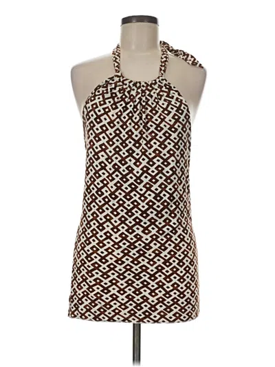 Pre-owned Banana Republic Tank Top Brown Halter Neckline Tops