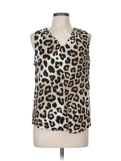 Pre-owned Banana Republic Tank Top Brown Plunge Neckline Tops