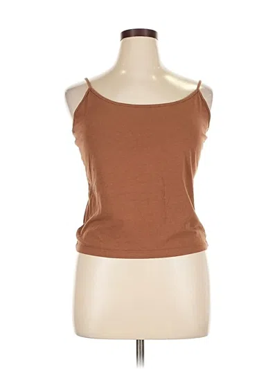 Pre-owned Banana Republic Tank Top Brown Strapless Neckline Tops