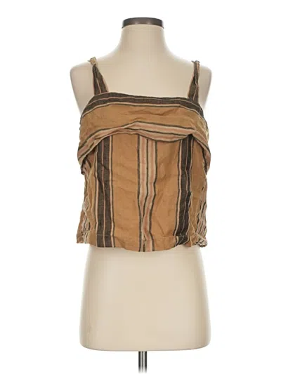 Pre-owned Banana Republic Tank Top Brown Strapless Neckline Tops