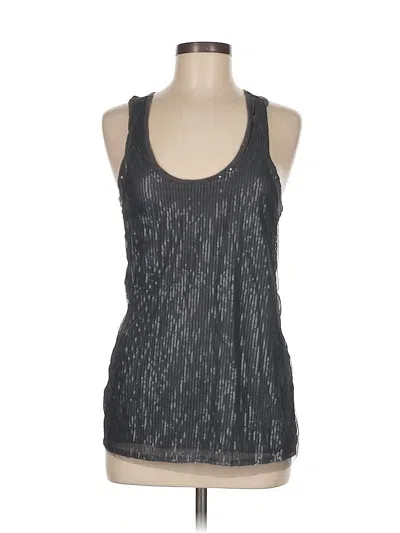 Pre-owned Banana Republic Tank Top Gray Halter Neckline Tops