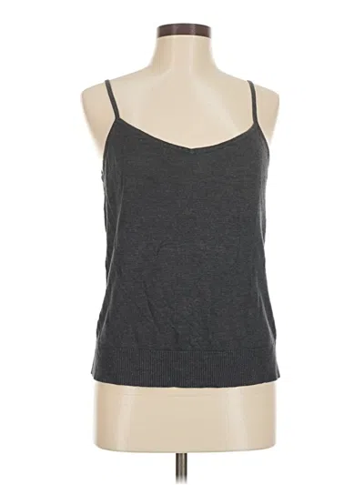 Pre-owned Banana Republic Tank Top Gray Halter Neckline Tops