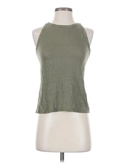 Pre-owned Banana Republic Tank Top Green Halter Neckline Tops