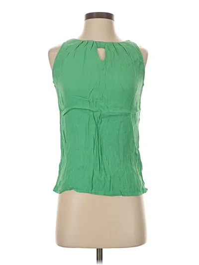 Pre-owned Banana Republic Tank Top Green Halter Neckline Tops