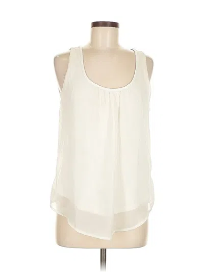 Pre-owned Banana Republic Tank Top Ivory Halter Neckline Tops In White