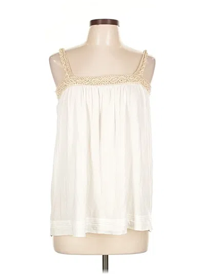 Pre-owned Banana Republic Tank Top Ivory Strapless Neckline Tops In White