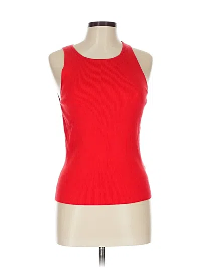 Pre-owned Banana Republic Tank Top Red Halter Neckline Tops