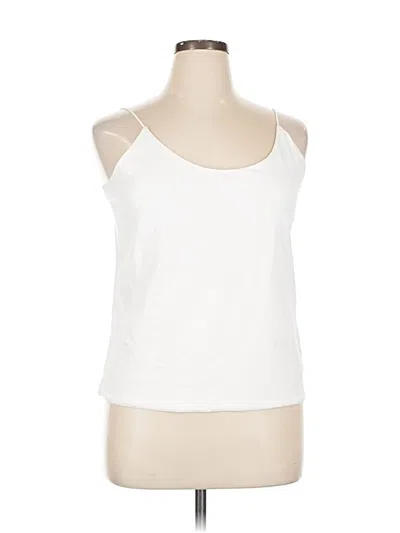 Pre-owned Banana Republic Tank Top White Halter Neckline Tops
