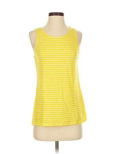 Pre-owned Banana Republic Tank Top Yellow Halter Neckline Tops