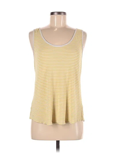 Pre-owned Banana Republic Tank Top Yellow Halter Neckline Tops