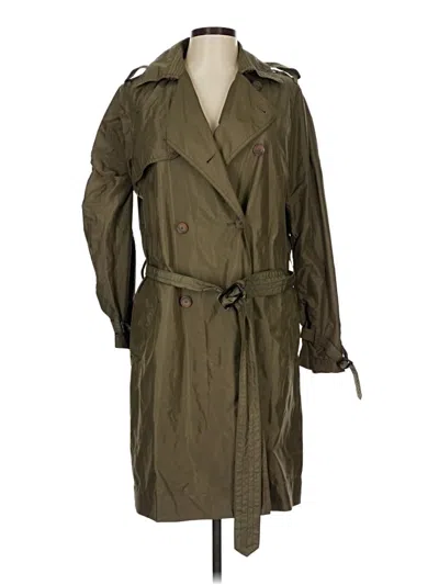 Pre-owned Banana Republic Trenchcoat In Green