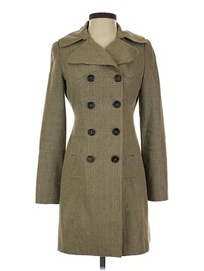 Pre-owned Banana Republic Trenchcoat In Green