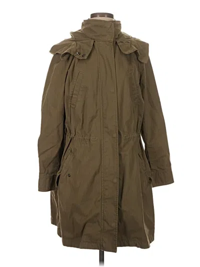 Pre-owned Banana Republic Trenchcoat In Green