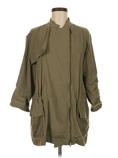 Pre-owned Banana Republic Trenchcoat In Green