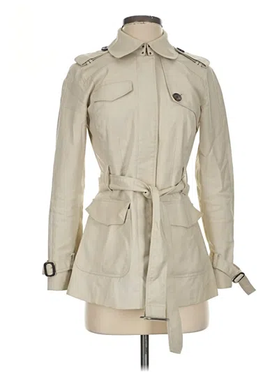 Pre-owned Banana Republic Trenchcoat In Ivory