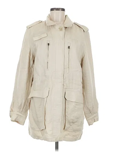 Pre-owned Banana Republic Trenchcoat In White