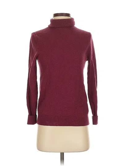Pre-owned Banana Republic Turtleneck Sweater In Burgundy