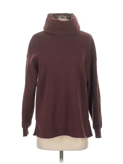 Pre-owned Banana Republic Turtleneck Sweater In Burgundy