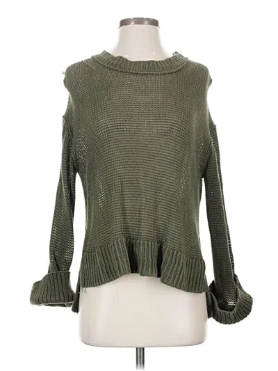 Pre-owned Banana Republic Turtleneck Sweater In Green