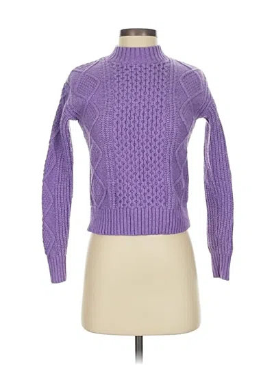 Pre-owned Banana Republic Turtleneck Sweater In Purple