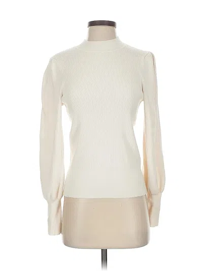 Pre-owned Banana Republic Turtleneck Sweater In White