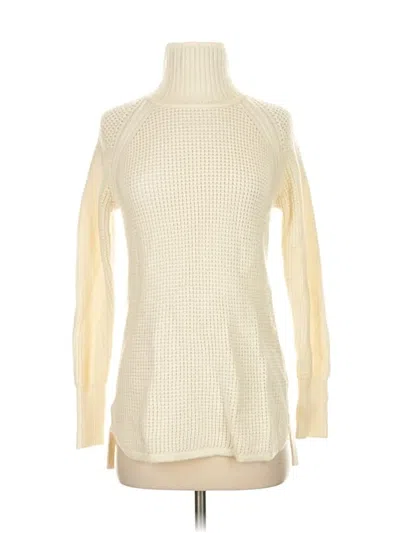 Pre-owned Banana Republic Turtleneck Sweater In White
