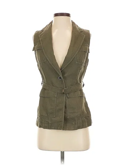 Pre-owned Banana Republic Vest In Green