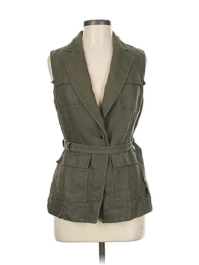 Pre-owned Banana Republic Vest In Green