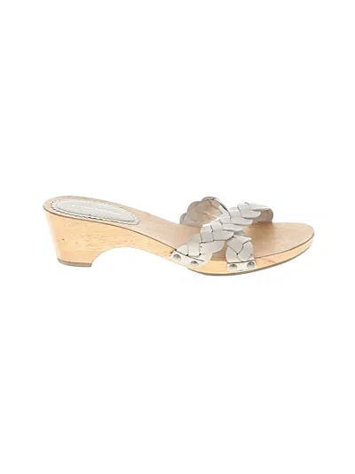Pre-owned Banana Republic Wedges In Silver