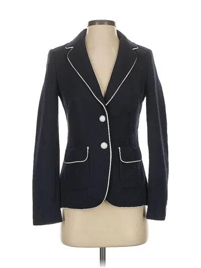 Pre-owned Banana Republic Wool Blazer Jacket In Black