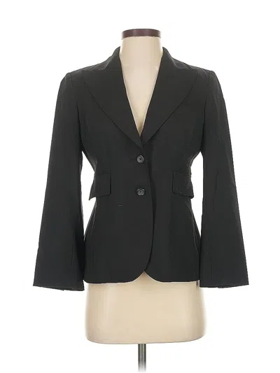 Pre-owned Banana Republic Wool Blazer Jacket In Black